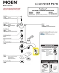 Moen 190279SRN Aerator Kit 1.2GPM For WS84002SRN In Spot Resist Brushed Nickel. Fixed Price $20.00.
