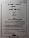 Briggs Stratton 9HP Horiz Vanguard Engine 161400 Thr 161499 Parts Catalog Manual. Fixed Price $46.99.