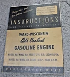 Wisconsin Engine Wmc-ab- Montgomery Ward Tractor Owner, Service & Parts Manual. Fixed Price $60.00.