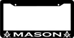 Masonic Moson Black Metal License Plate Frame. Fixed Price $14.99.