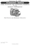 Fairbanks Morse & FM-XYE4A94A Magnetos Instructions No. 2960 Crosley. Fixed Price $20.00.