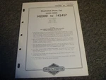 Briggs & Stratton Model Series 142300-142457 Engine Illustrated Parts List Xz. Fixed Price $70.56.