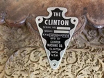 Clinton 700A Arrowhead Engine Data Plate Acid Etched Aluminum 1946 - 1948. Fixed Price $185.00.