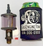 Lonergan Brass Cylinder Oiler Hit Miss Engine Steam 3/8" No 2 Amber Glass. Fixed Price $64.99.