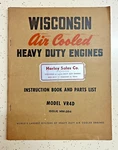 Wisconsin Air Cooled Heavy Duty Engines Manual Model VR4D Instruction & Parts. Fixed Price $19.00.