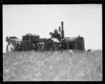 Farmer On Hart-parr Tractor, Harvesting With Sunshine Head 1930S Old Photo. Fixed Price $6.16.
