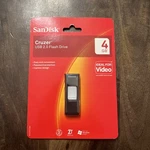 Sandisk Cruzer 4GB Usb 2.0 Flash Drive Great For Video SDCZ36 Password Protected. Fixed Price $15.00.