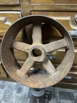 9 X 4 1 3/8 " Flat Belt Pulley Line Shaft Hit Miss Engine Steam Sawmill Antq. Fixed Price $39.99.
