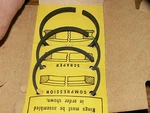Vintage Clinton Tractor Motor Gas Engine Piston Ring Set 7998 233-120-500 Part. Fixed Price $21.74.