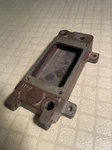 Antique Vintage Briggs And Stratton Gas Engine Model Fh Slant Fin Tank Base. Fixed Price $95.00.