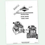 Briggs And Stratton 5HP Engine Series 130900 132900 Operating Manual Operators. Fixed Price $9.97.