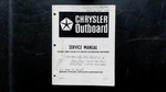 Chrysler Outboard Service Manual 3 & 4 Cylinder OB1565 1982 Marine. Fixed Price $49.99.