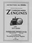 Fairbanks Morse 2, 3 And 6 H.p. No. 2548D (please Read Description). Fixed Price $8.95.