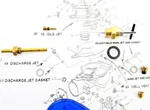 Zenith Carburetor Jet Kit Fits Gravely Super L8 Gt 8228 10878 13007 13246 AC8. Fixed Price $119.87.