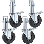 Vevor 5" Scaffolding Rubber Swivel Caster W/ Dual Lock 440LBS Capacity Pack. Fixed Price $43.90.