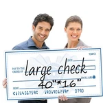 40" X 16" Reusable Fake Large - Giant Big Checks For Presen.... Fixed Price $19.02.