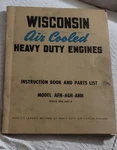 Wisconsin Air Cooled Heavy Duty Engines Instruction Book/parts List Afh Agh Ahh. Fixed Price $22.00.