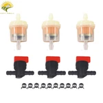 3KIT 1/4" Line Fuel Gas Filter Shut Cut Off Valve Clamp For Briggs & Stratton. Fixed Price $6.40.