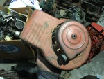 Salvage Briggs And Stratton Engine 3HP Recoil Starter Blower Shroud 293692 6BHS. Fixed Price $39.00.