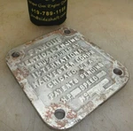Ihc Famous Vertical Name Plate Hit & Miss Engine Part No GA1577 Aluminum Repro *. Fixed Price $39.95.