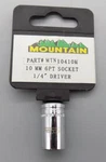 Mountain Tools New MTN10410M 6 Point 1/4" Drive 10MM Shallow Metric Socket B/n. Fixed Price $8.95.