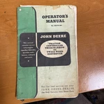 John Deere Operators Manual. Fixed Price $10.00.