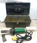 Leister Triac Electric Corded 1600W Hot Air Tool Heat Gun 120V W/case Tested. Fixed Price $189.99.