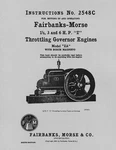 Fairbanks Morse 1 , 3 And 6 Hp Z Instructions No. 2548C (please Read Description. Fixed Price $8.95.