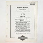 Vintage 1973 Briggs & Stratton 60700-60797 61700-61797 Illustrated Parts List. Fixed Price $9.99.