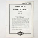 Vintage 1973 Briggs & Stratton 140300-140457 Illustrated Parts List. Fixed Price $9.99.