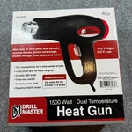 Drill Master Dual Temperature 1500 Watt Heat Gun Works. Fixed Price $15.00.