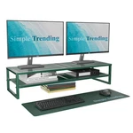 2 Tier Metal Dual Monitor Stand Riser, Computer Office Desktop Organizer For .... Fixed Price $38.59.