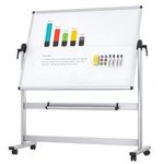 Viz-pro Double-sided Mobile Whiteboard 48 X 36" Magnetic Rolling Dry Erase. Fixed Price $132.90.