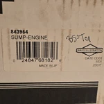 Briggs & Stratton 843954 Engine Sump Metal Silver For 35T08 6.5HP Gas. Fixed Price $169.99.