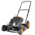 21" 200CC Gas Push Lawn Mower Big Wheel 2-IN-1 Side Discharge. Fixed Price $189.99.