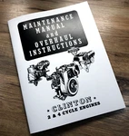 Clinton 700A B1100 500 B700 Engine Service Overhaul Operators Manual. Fixed Price $14.97.