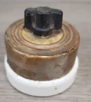 Antique Hart & Hegeman Rotary Light Wall Switch Brass Porcelain 2 1/4" Dia. 5A. Fixed Price $26.97.