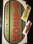 Gibson Gold Wisconsin Engine With United Oil Bath & Timken Decals Set 3. Fixed Price $19.90.