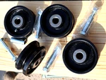 Band Sawmill Carriage Iron Caster Wheels Rollers Steampunk Track V. Fixed Price $75.25.
