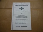 Briggs & Stratton Model 6B-SFB 6B-SR-6 Engine Operating Parts Manual. Fixed Price $8.00.