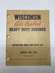 Wisconsin Air Cooled Engines Instruction Service Manual Acn Bkn MM-270C. Fixed Price $19.99.