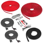 Open Box, Great Belva BAK84 Red Gauge Amplifier Wire Kit With 4-CHANNEL Rca. Fixed Price $31.99.