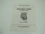Wisconsin Robin EY18W Engine Service Parts Manual. Fixed Price $15.99.