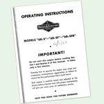 Briggs And Stratton 6B-SFB Engine Operators Repair Manual Service Owners & Bs. Fixed Price $9.97.