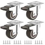 1.5" Wheels Set Of 4, Furniture Casters With Brake, Noise Locking R.... Fixed Price $22.27.