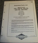 Briggs & Stratton Model Series 23D-R6D Engine Illustrated Parts List Manual Xz. Fixed Price $80.07.