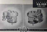 Clinton VS-900 Vertical 2.5 H.p Gasoline Four-cycle Engine Parts Catalog Manual. Fixed Price $67.99.