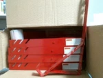 Qual Craft 2501 Steel Red 45 10" Fixed-angle Roofing Bracket Box 10, Fs. Fixed Price $200.00.