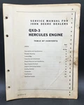 John Deere QXD-3 Hercules Engine Service Shop Manual SM-2012 1-53. Fixed Price $41.24.