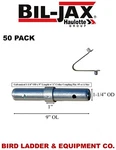 (50 Pack) Bil-jax Scaffolding Coupling Pin 1-1/4"OD 9"L & Spring Rivet. Fixed Price $280.00.